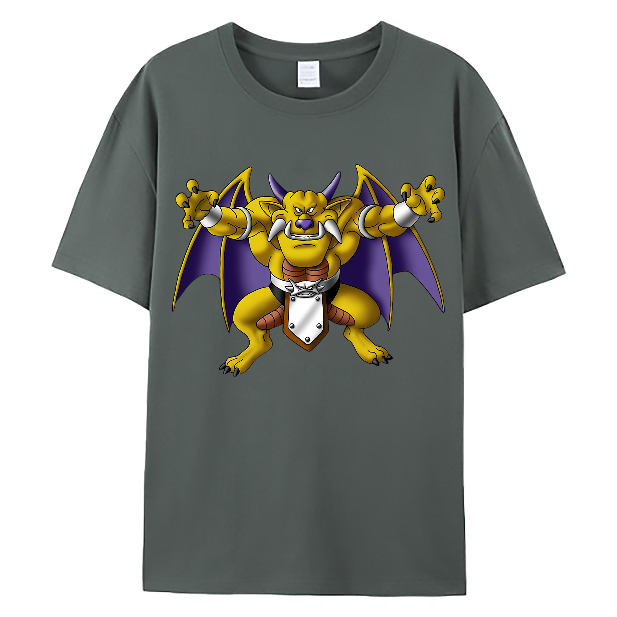 （画像用） ドラゴンクエスト Doragon Kuesuto Dragon Quest 綿100％ メンズ半袖Tシャツ｜肌触りやわらか＆通気性